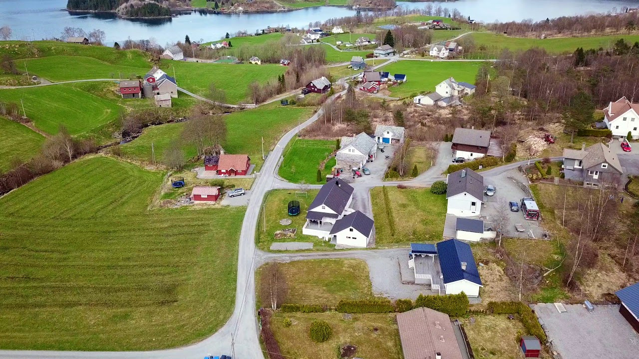 Rolig flytur over gamleveien frå  Ølen til Etne 4K