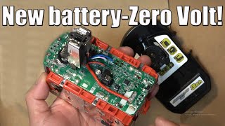 Revive a NEW DEAD zero volt Ryobi 18V power tool battery