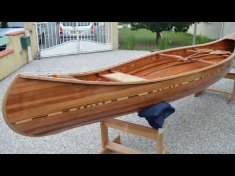 fabrication d'un canoé en bois canoeing wood - youtube