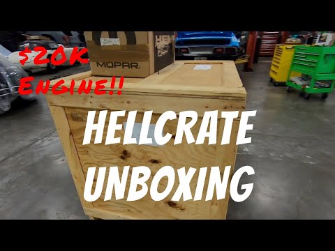 Hellcat Hellcrate Unboxing SRT Mopar Engine Package