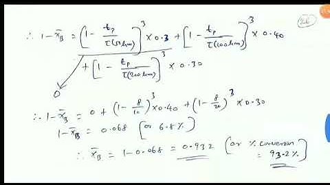 Solved Problems Related to Design of Fluid-Particle Reactor