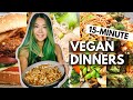 WEEK OF VEGAN WEEKNIGHT DINNERS (15 MINUTE BUDGET FRIENDLY VEGAN RECIPES!)