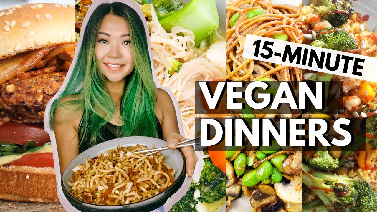 WEEK OF VEGAN WEEKNIGHT DINNERS (15 MINUTE BUDGET FRIENDLY VEGAN RECIPES!)