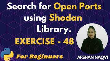 #48 Exercise - Python Shodan API Tutorial: Scan IP Addresses for Open Ports #python #script