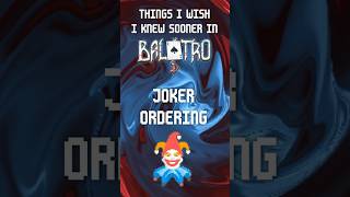 Balatro Tip Joker Ordering #balatro #deckbuildingtips #chillgamer