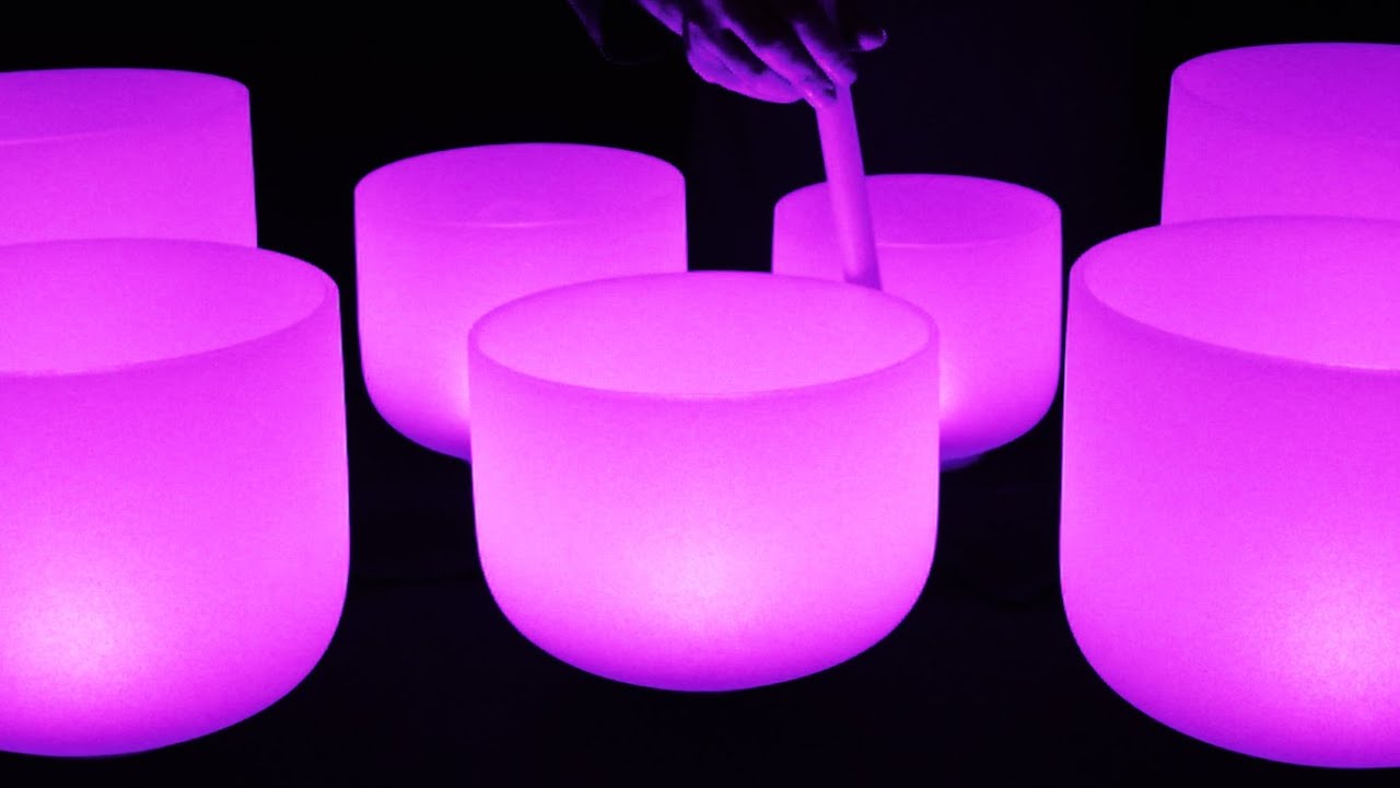 Aura Cleansing 432Hz Crystal Bowls - Chakra Healing Sound Bath - YouTube