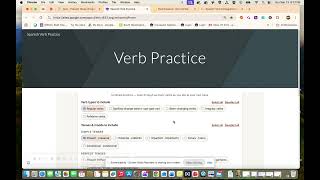 Directions for Spanish Verb Conjugation Practice