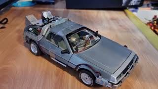 Review open box Hot Wheels Elite 1:18 Back To The Future Time Machine Ultimate Editon