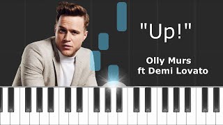 Olly Murs - Up ft Demi Lovato Piano Tutorial - Cover - How To Play - Synthesia