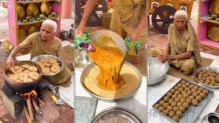 90 Year old grandma making Churma ladoo #90year #grandma #recipe #ladu