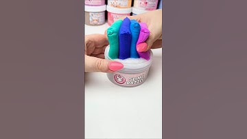 Satisfying clear slime and clay ASMR #slime #asmr #slimeasmr #satisfying #slimevideo