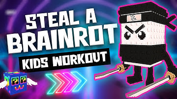STEAL A BRAINROT RUN 🧠💥 | Kids Home Workout Challenge! (Fun Adventure Indoor Fitness Game)  💪🏆