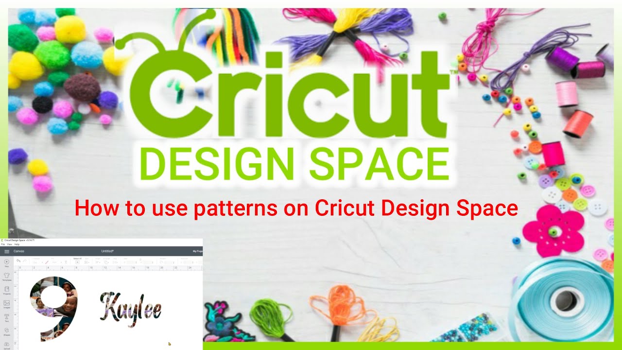 How to use patterns in Cricut Design Space with personal collage - YouTube
