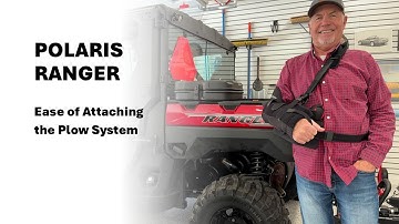How to attach the plow-Polaris Ranger XP 1000 Northstar