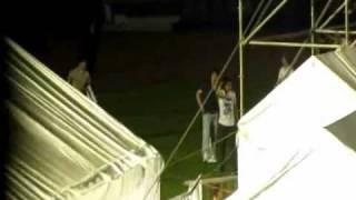 [110506] SS3VN Super Junior play football while doing their rehearsal.flv