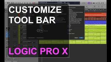 Customize Toolbars : LOGIC PRO X : SINGLE FUNCTIONS
