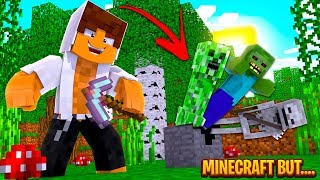 Minecraft BUT.... EVERY BLOCK IS A MOB!!