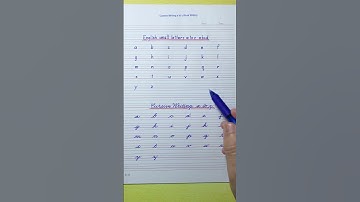 How to write English small letters a to z | Cursive writing a to z | Cursive  small letters abcd abc