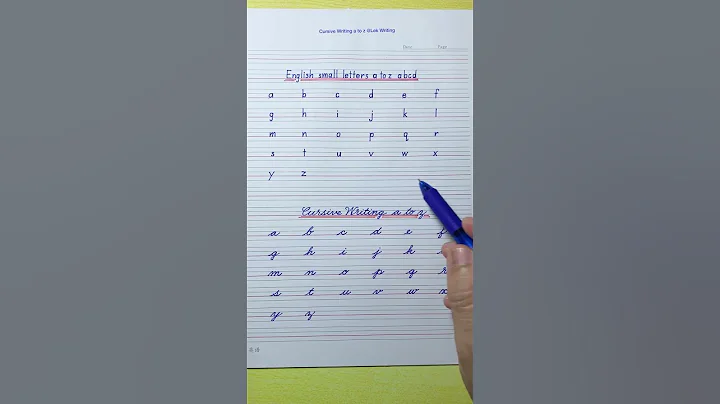 How to write English small letters a to z | Cursive writing a to z | Cursive  small letters abcd abc