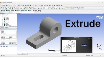 ANSYS DESIGN MODELER 2023R1 - Class-1 - EXTRUDE
