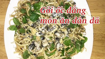 Cách làm gỏi ốc đắng đơn giản mà ngon/how to make bitter snail salad/Thanh Thi Vlog