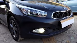 Kia Ceed восстановление фар + BI LED