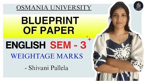 BLUEPRINT || ENGELS || SEMESTER-3 || OSMANIA UNIVERSITY || GRAAD || 💯 GESLAAGD | ‎@shivanipallela