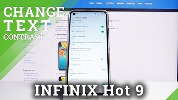 How to Enable High Contrast Text in Infinix Hot 9 – Access Visibility Settings