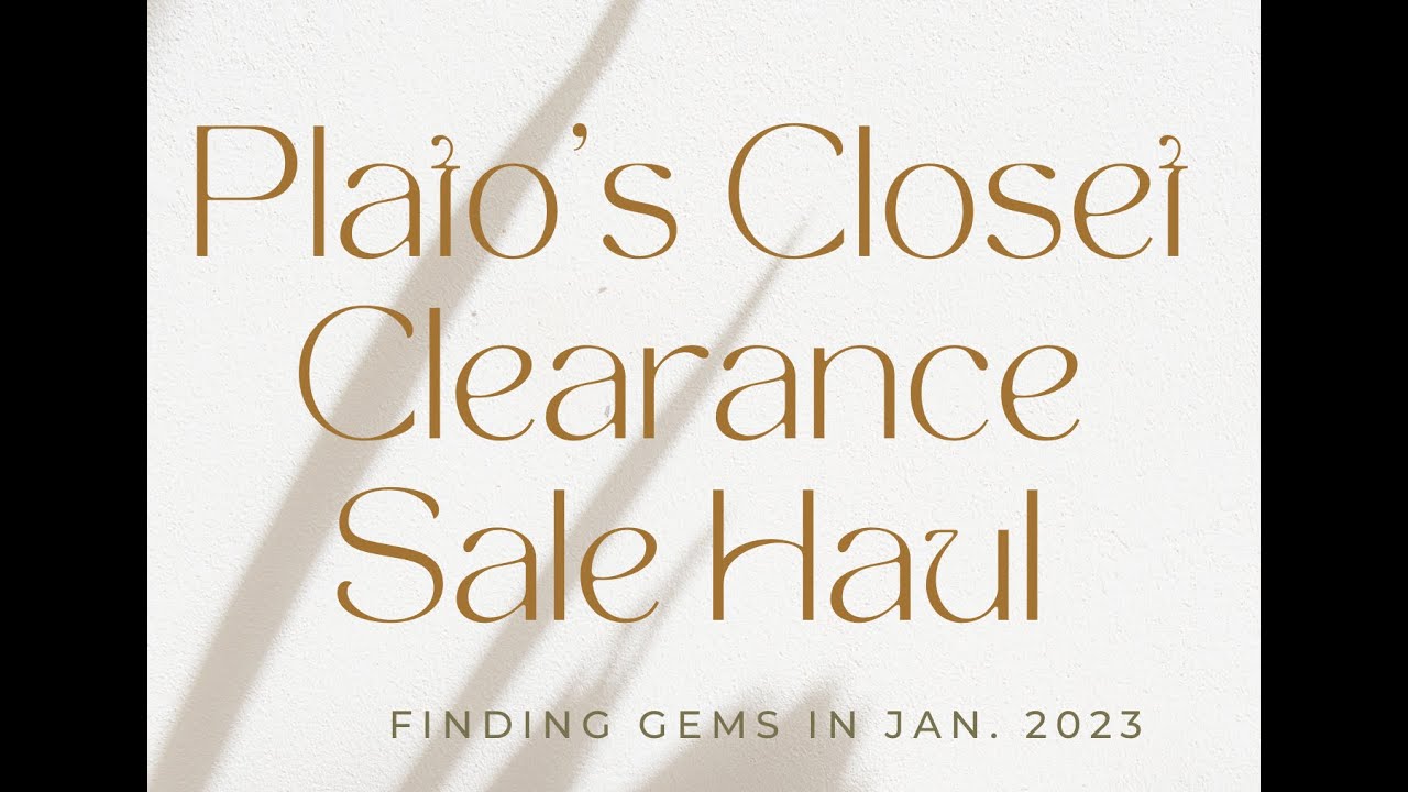 Plato's Closet Clearance Haul YouTube