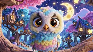 Owl Song for Kids 🦉 | Cute Owl in Night Tree | Nursery Rhymes &amp; Baby Songs