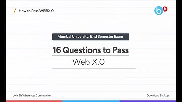 How to Pass/Score in  Web X.0 Sem-6 IT | Mumbai University