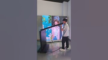 LED poster screen that can be folded by one person #ledvideowall#eagerled #leddisplay #ledscreen