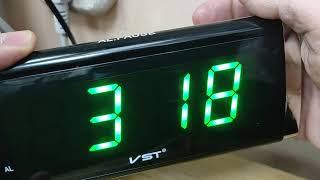 Настройка времени и будильника в электронных часах VST730