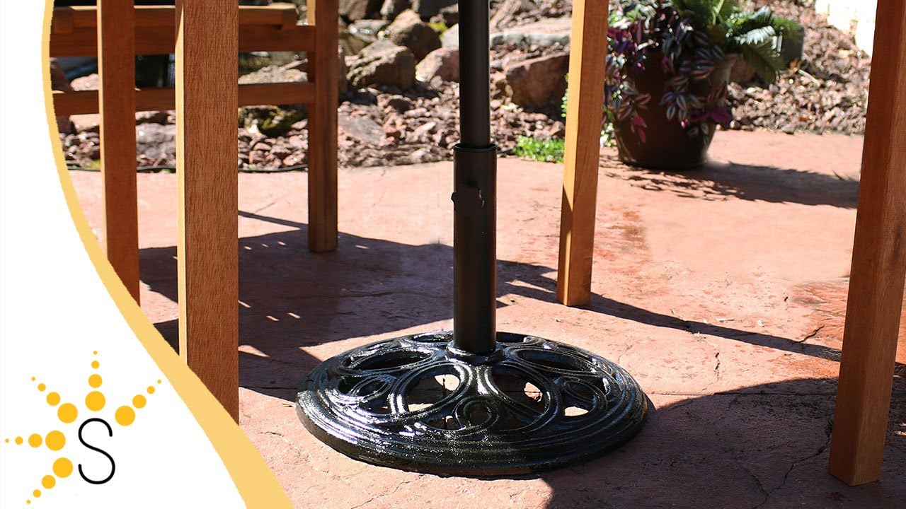 cast iron patio umbrella stands Stand Brolly and Walking Stick Hallway Corner Rack This 50 lb umbrella base made by Treasure Garden is both a functional and decorative foundation for your umbrella Sunnydaze Rose Blossom Cast Iron