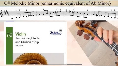 G# melodic minor | g sharp melodic minor scale | a flat minor | RCM level 5
