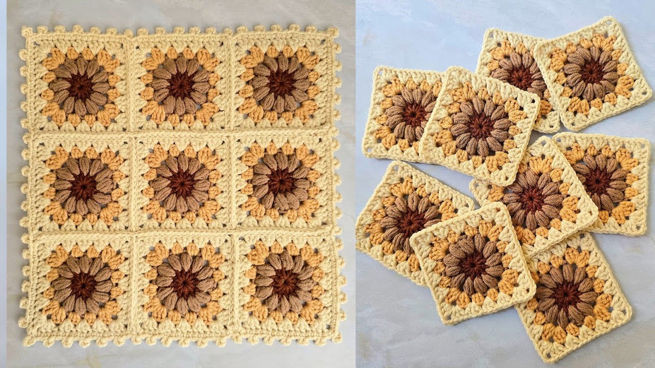 موتیف آفتابگردان و روش اتصال بصورت حرفه ای😍