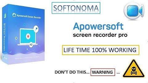 How to Install and Activate Apowersoft screen recorder [Fixed] |100% working!!!| CraCraz | SOFTONOMA