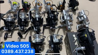 Máy câu Nhật bãi : Lô máy câu cá daiwa EX 3000, EX 4000 ,cốt trợ lực Cực đẹp (Video 505 )ngày 28/5