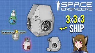 This Ship Design is Absurdly Compact, Space Engineers Turbino Demonstrator Vehicle