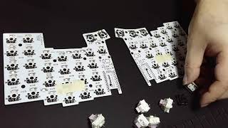 Keyball61の組み立て作業ライブ その4 - YouTube