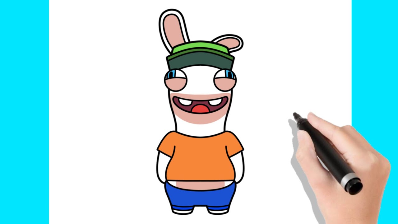 Como desenhar o Rabbid Guy do Stumble Guys - Como dibujar Rabbid Guy de ...