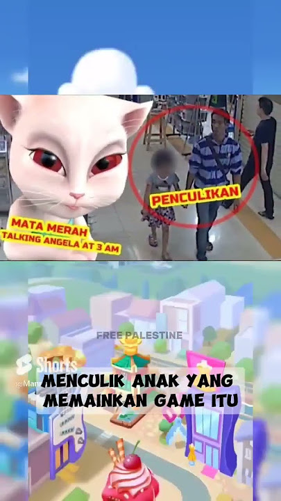 kisah gelap Game Talking Angela #shorts #kisahnyata #games #talkingangela
