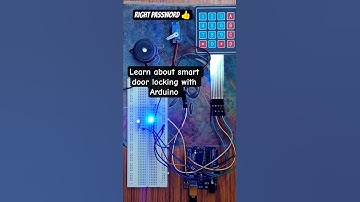 Arduino Password-Based Door LockSystem | 4x4 Keypad, Servo, LED &Buzzer #arduino #youtubeshorts #ece