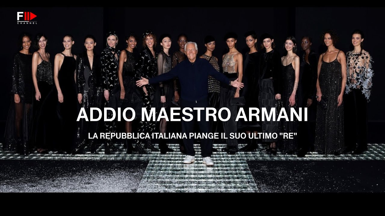 ADDIO MAESTRO ARMANI - La Repubblica italiana piange il suo ultimo