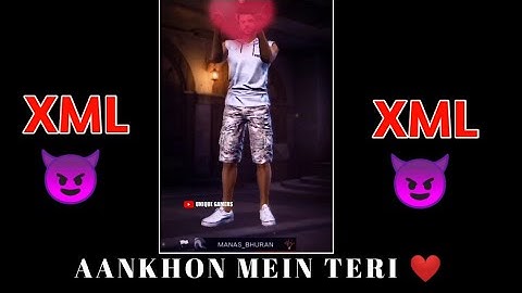 AANKHON MEIN TERI ❤️ | XML ⚡| #shorts #short #freefire #ff #trending #trend #viral #motivation #love
