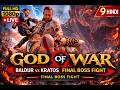 GOD OF WAR | Kratos vs Baldur FINAL BOSS FIGHT | Epic Battle LIVE | 9 Hindi #livestream #gow2018
