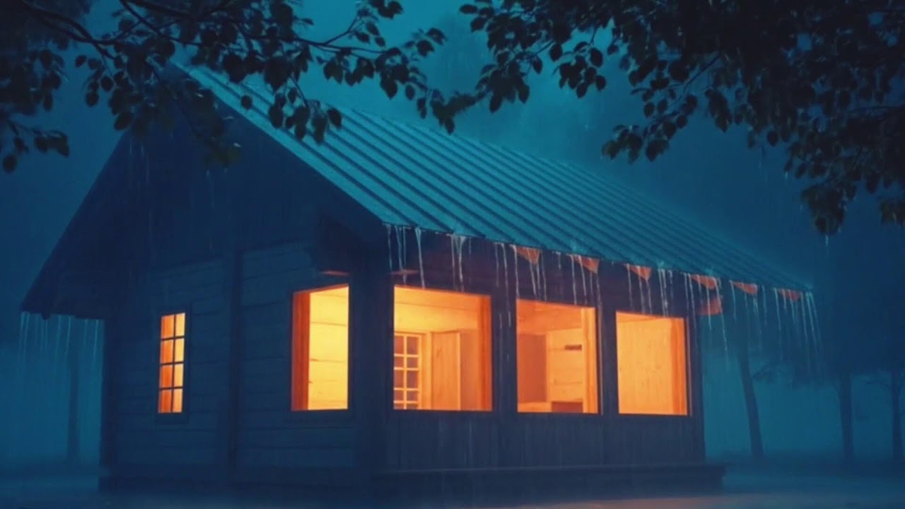 Dark Night Rain & Thunder Ambience | 24/7 Live Sleep Sounds | HEAVY RAIN | RAIN SOUND FOR SLEEP