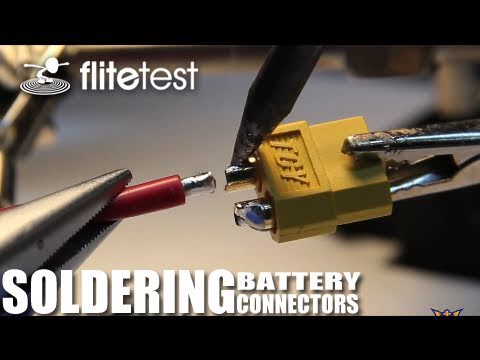Flite Test - Soldering Battery Connectors - FLITE TIP