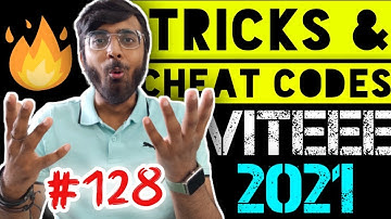 Jugaad Tricks To Solve VITEEE Questions 🔥🔥| Cheat Codes for VITEEE 2021😱 | Tricks & Cheat Codes #128