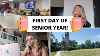 FIRST DAY OF SENIOR YEAR VLOG | COLLEGE SENIOR DAY IN THE LIFE